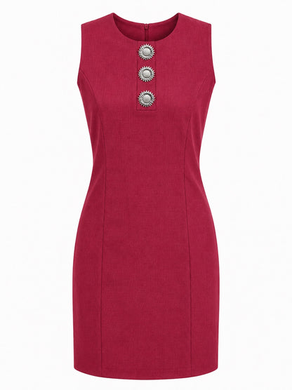 Classic Dress With Special Buttons