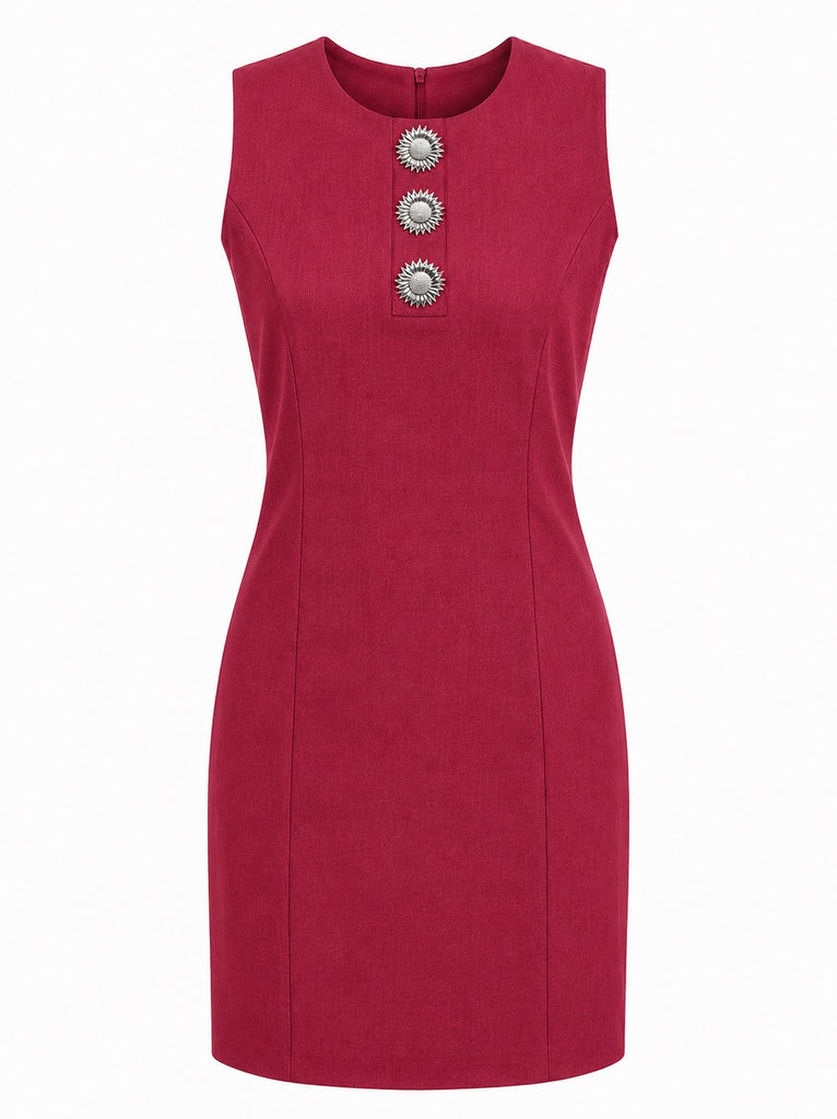 Classic Dress With Special Buttons