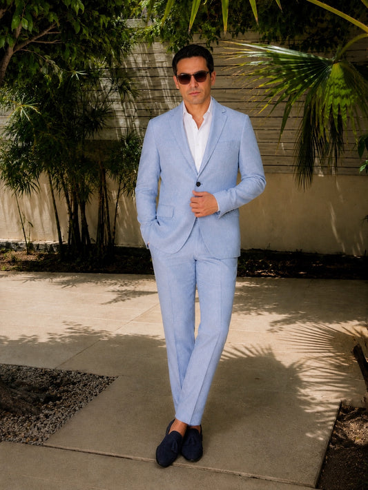Suit Blazer Linen Half Lining