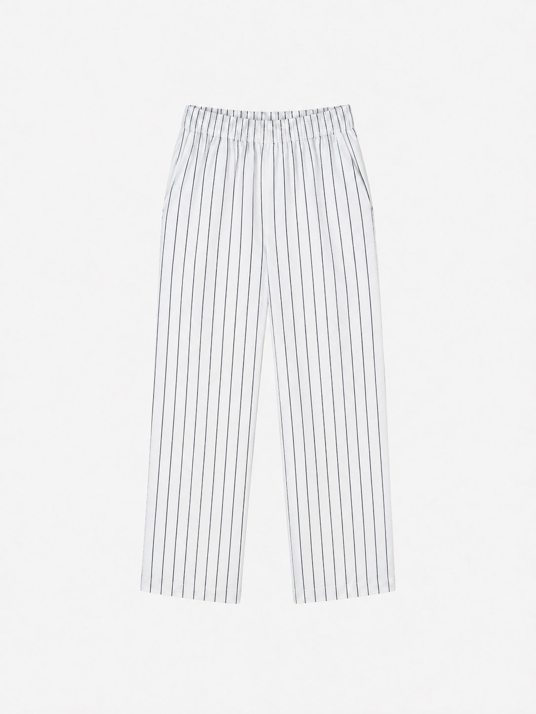Linen Trousers With Elasticated Waistband