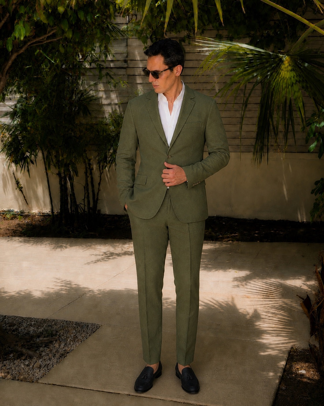 Suit Trousers Linen Half Lining