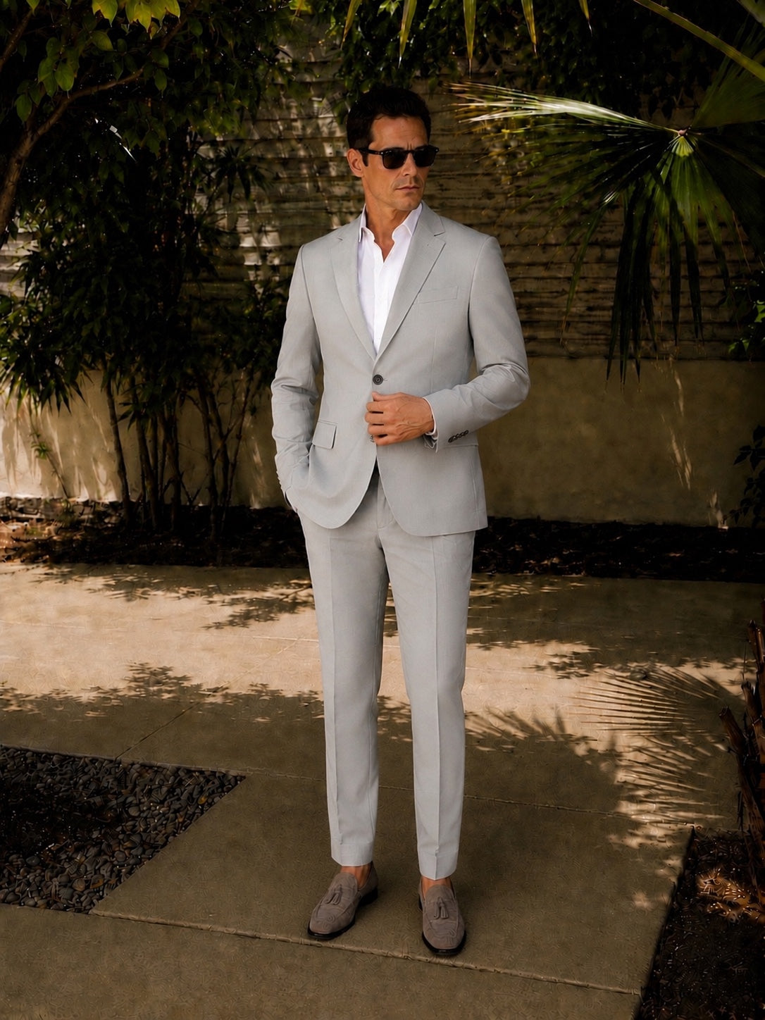 Blazer Suit Notch Lapel in Wool