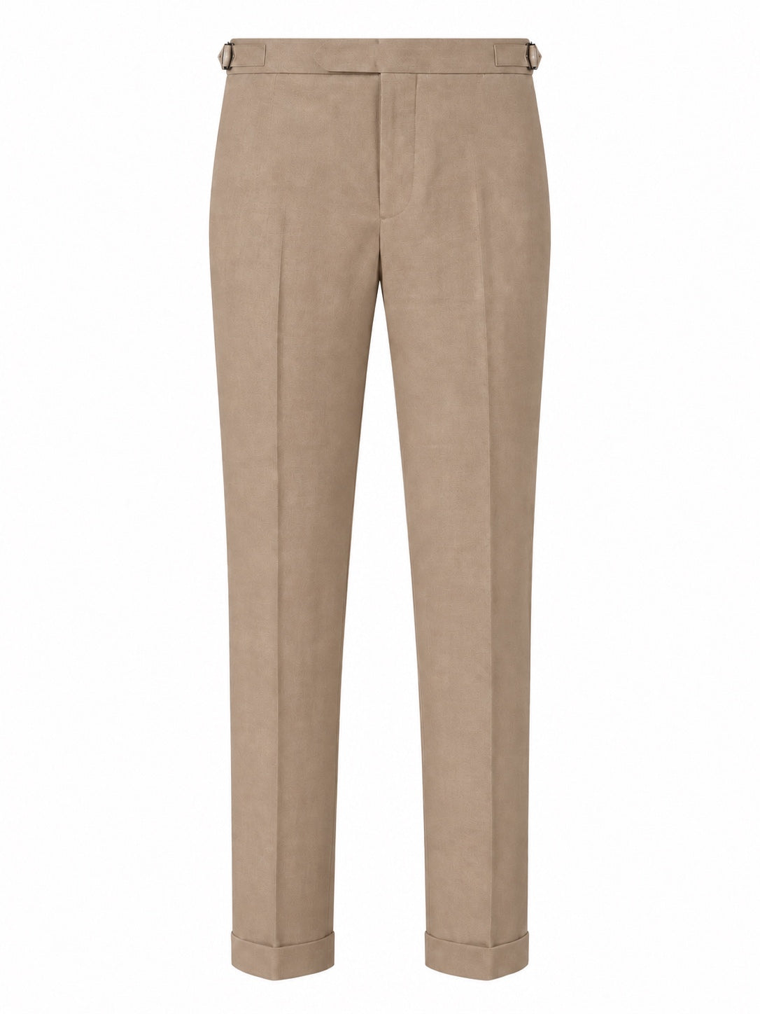 Linen Chino Trousers With Side Adjusters