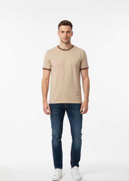 Crew Neck Knit T-Shirt