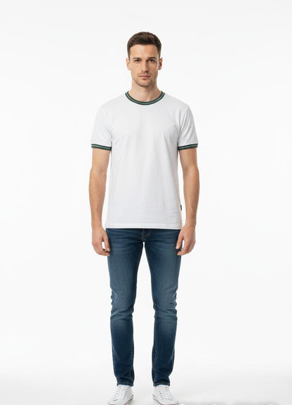 Crew Neck Knit T-Shirt
