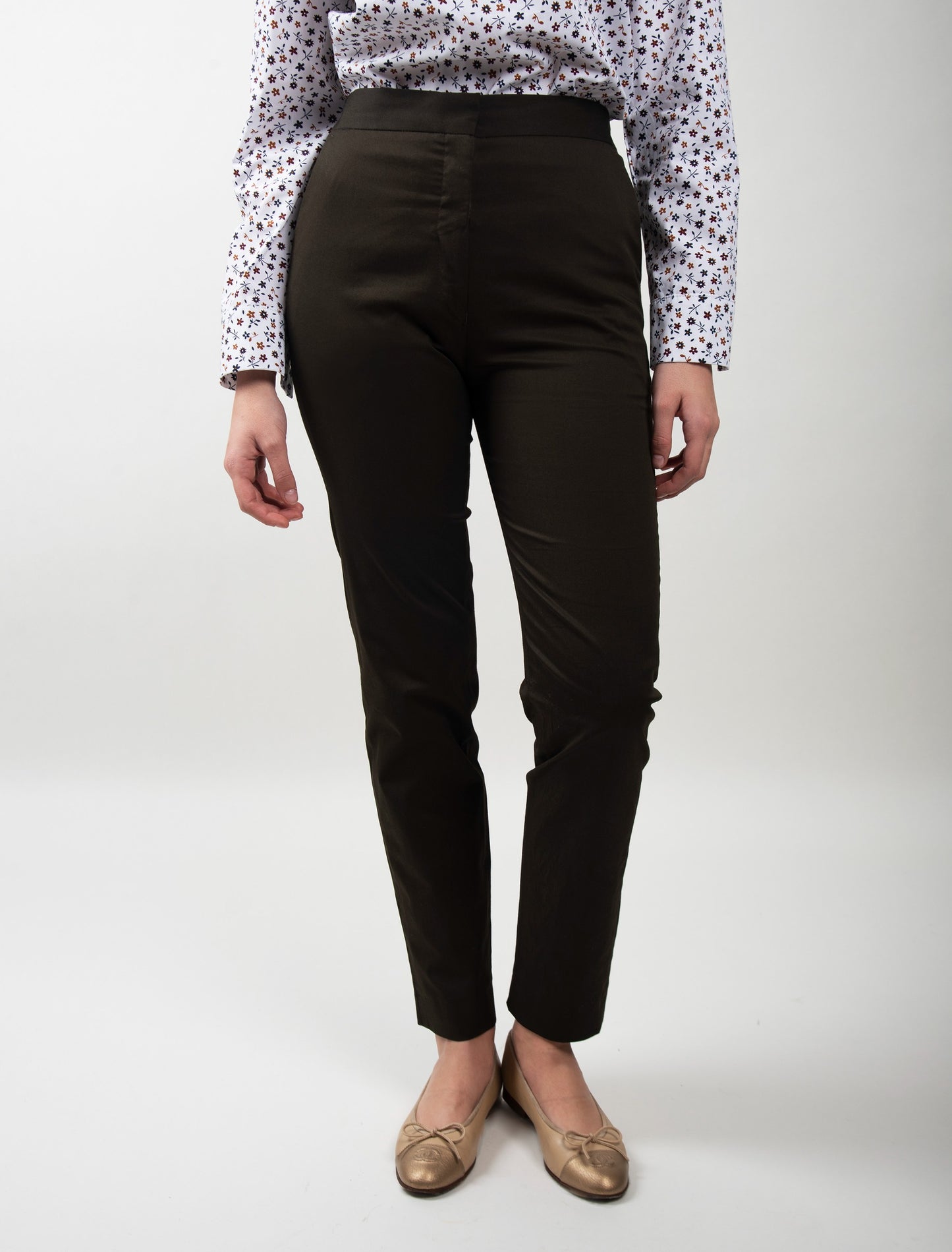 Women Trousers Classic Elastic Waistband