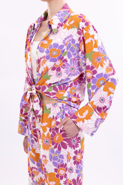 Long Oversized Shirt Featuring Wide Cuffs.