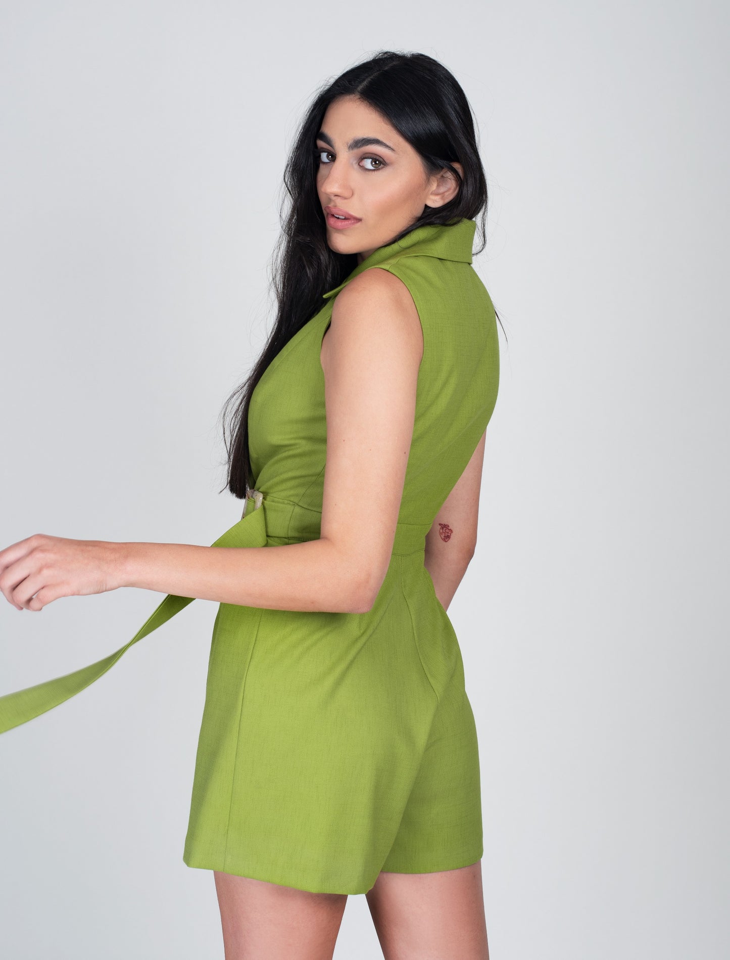 Women Short Dress Peak Lapel