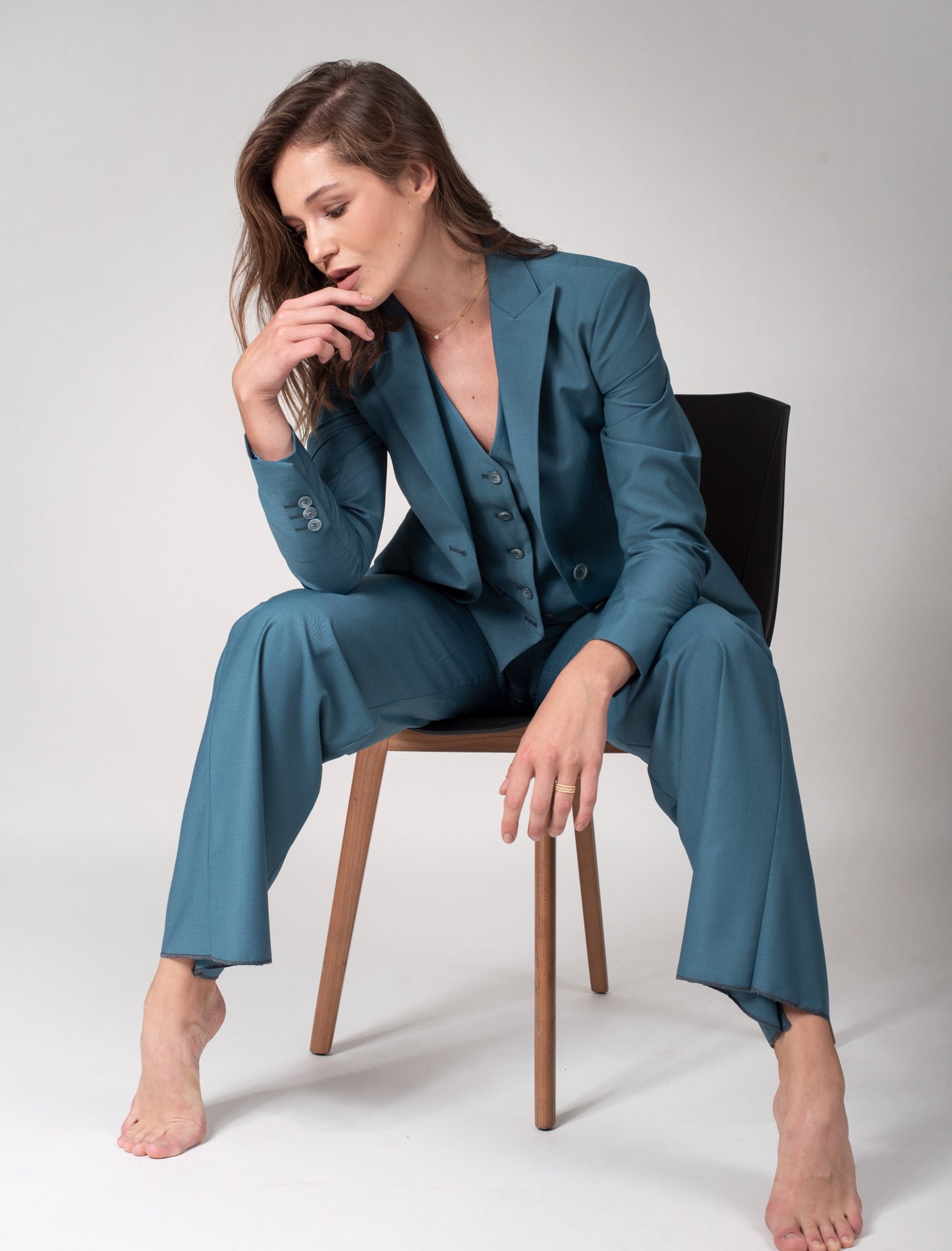 Women Trousers High Waist Flowing Wide Leg