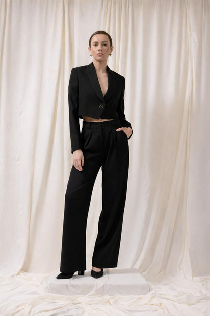 Box Pleated Trousers