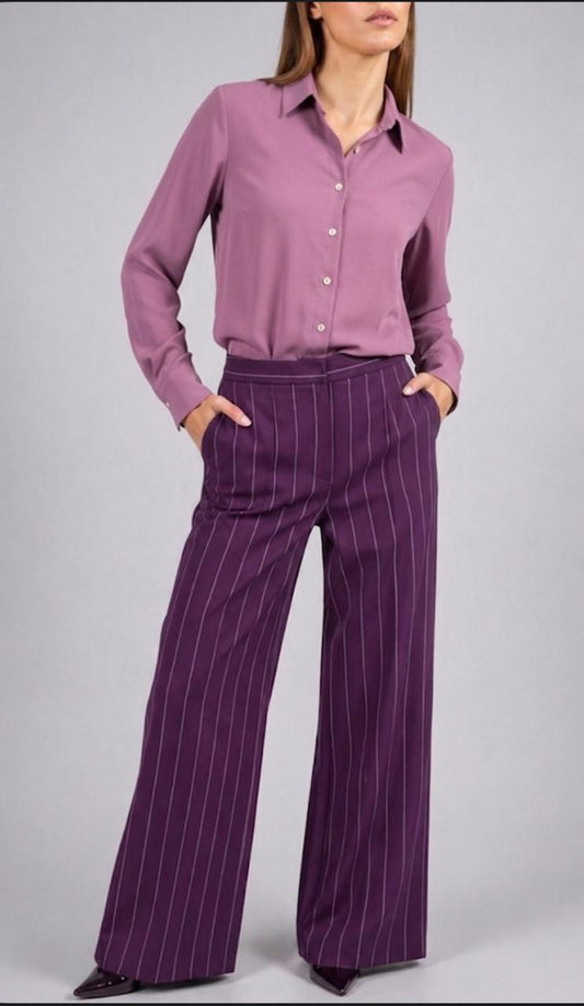 Flowing Wide Leg Trousers