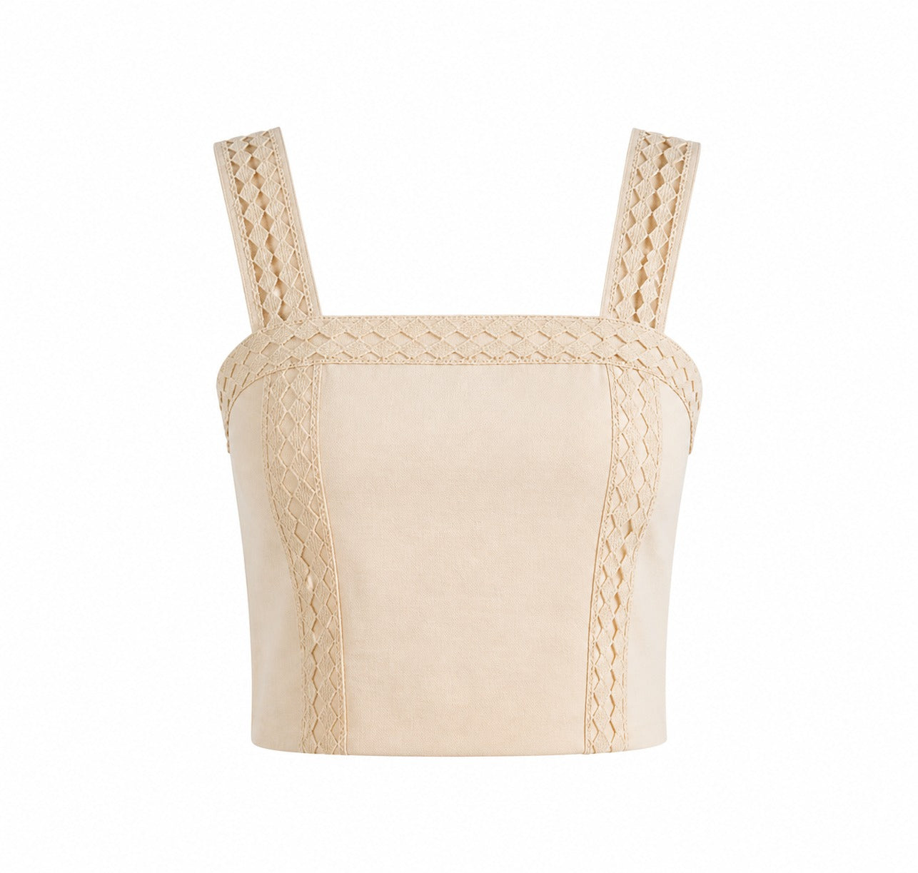 Top With Broderie Insert