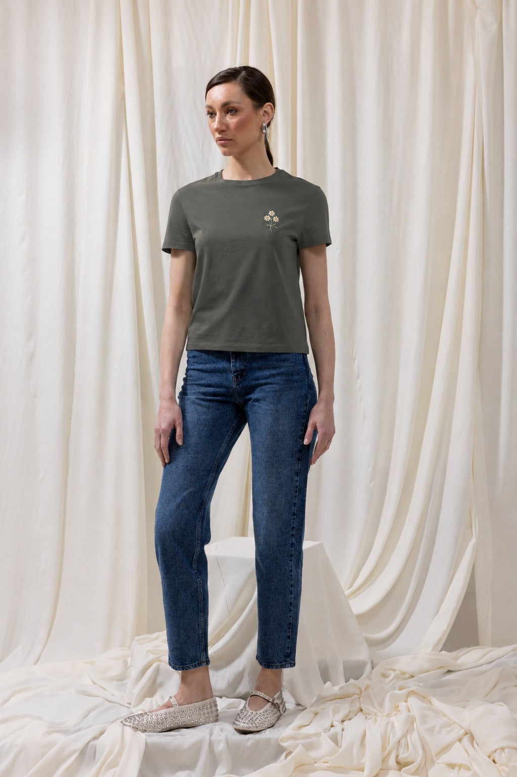 Basic T-Shirt With Embroidery