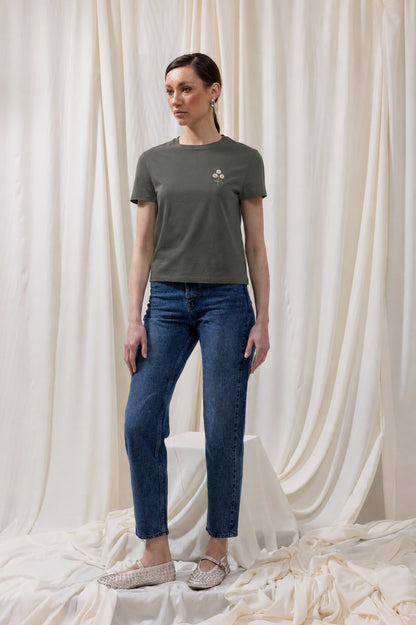 Basic T-Shirt With Embroidery