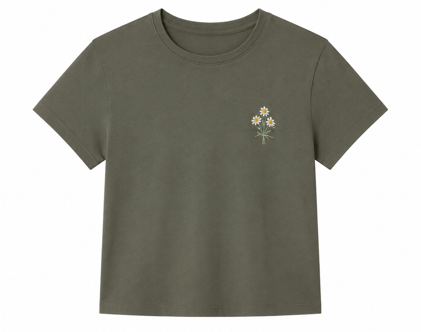 Basic T-Shirt With Embroidery
