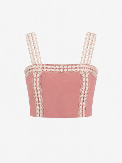 Top With Broderie Insert