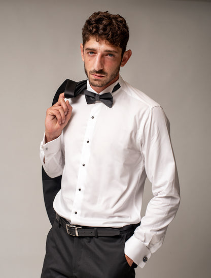 Shirt Classic Col Casse Black buttons