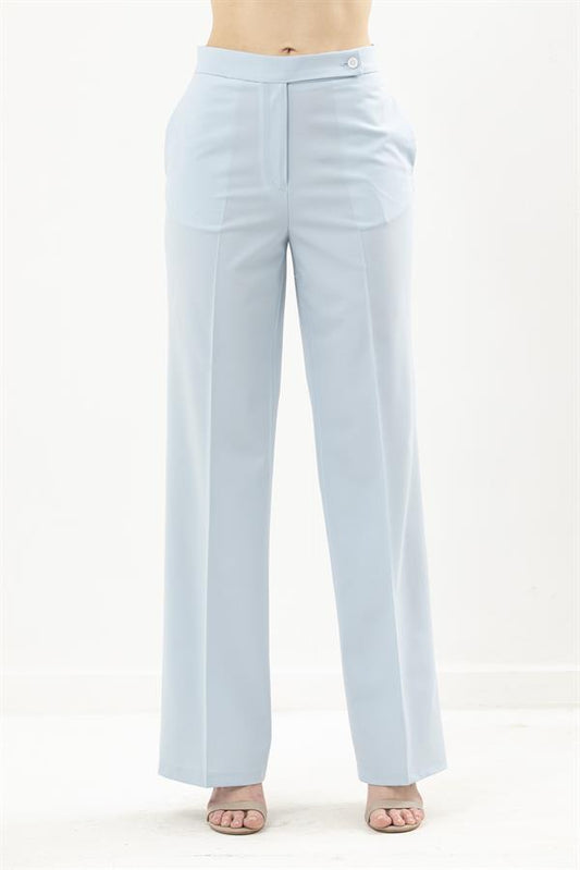 High Waist Trousers Flowing Wide Leg