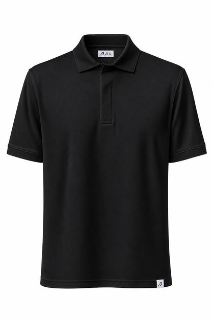 Polo Pique With Hidden Buttons
