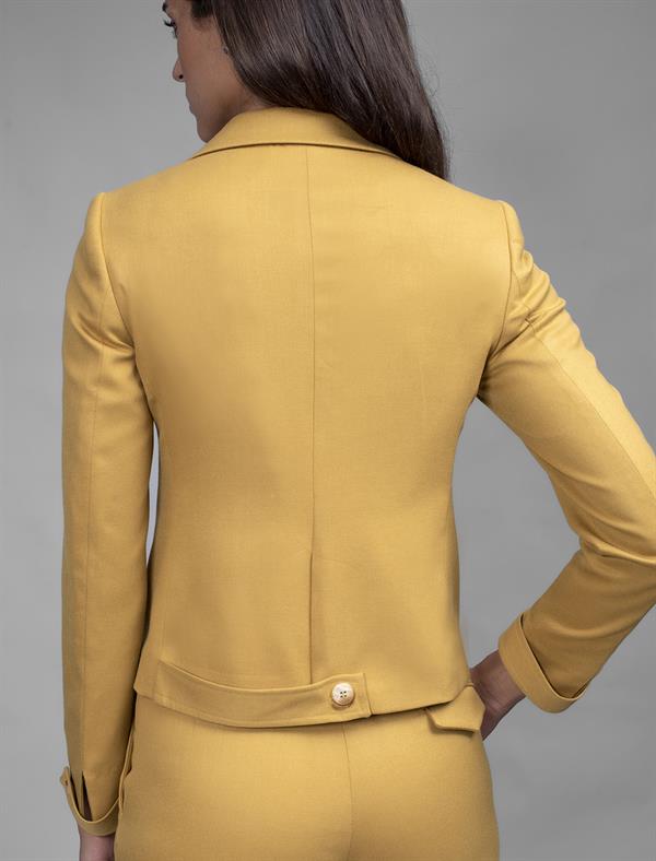 Women Cropped Jacket With Patch Pockets