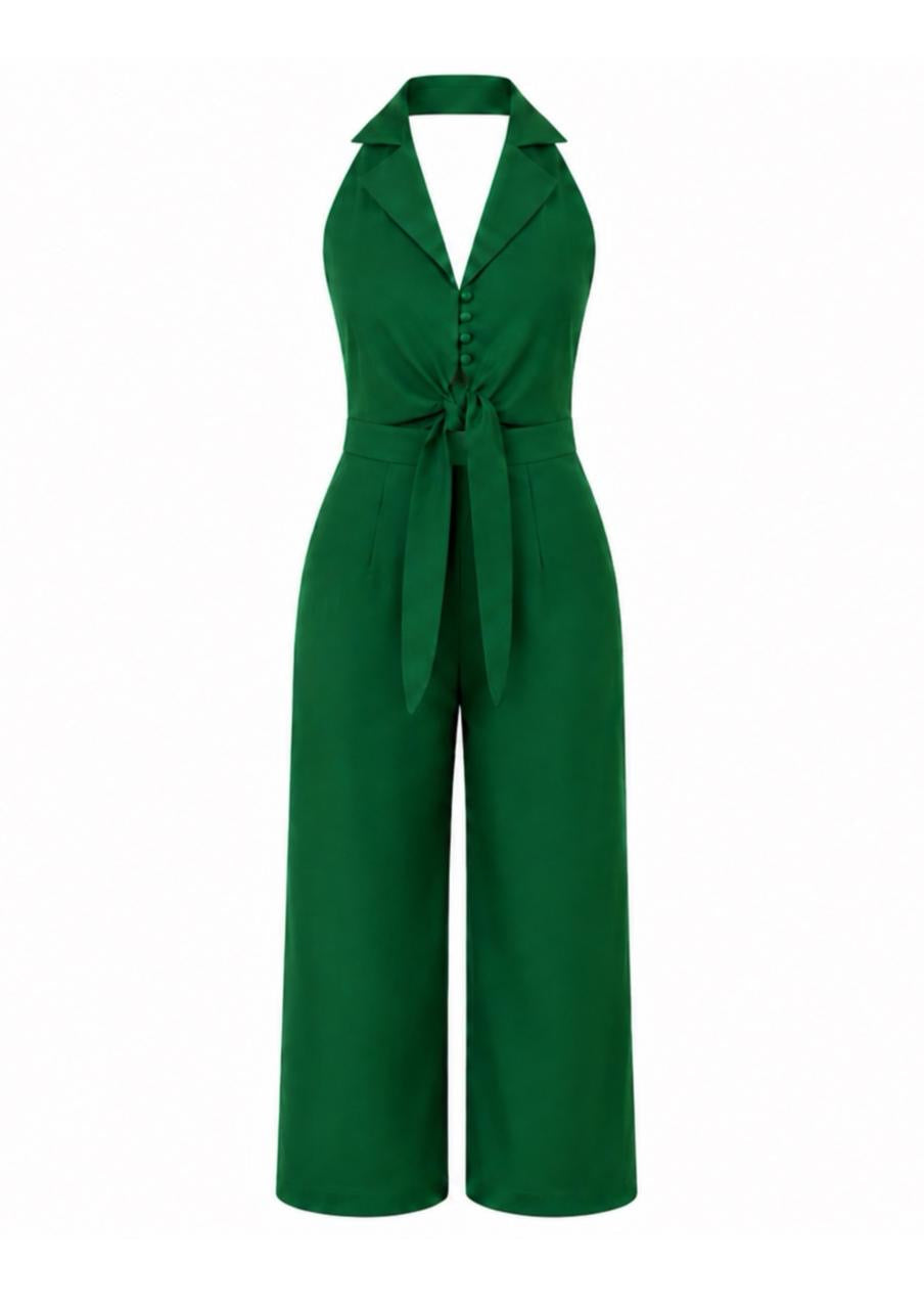 Tie-Front Jumpsuit