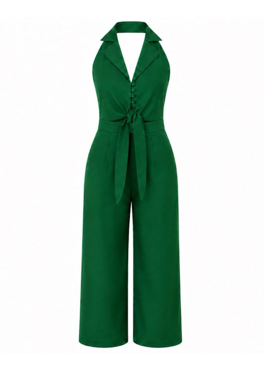 Tie-Front Jumpsuit
