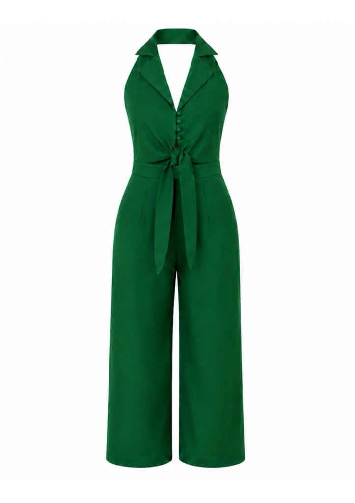 Tie-Front Jumpsuit
