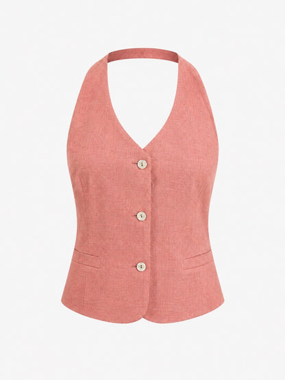 Halter Neck Waistcoat
