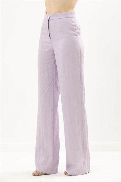 High Waisted, Straight Cut Trousers