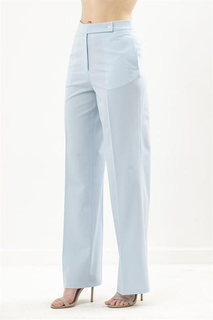 High Waist Trousers Flowing Wide Leg