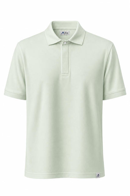 Polo Pique With Hidden Buttons