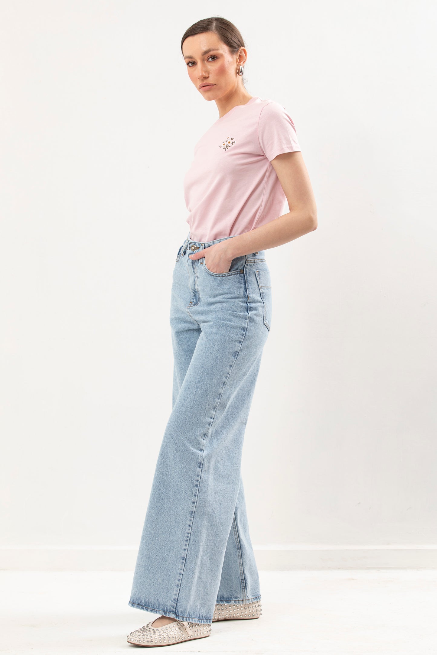 Basic T-Shirt With Embroidery