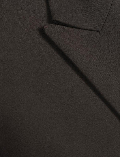 Double Breasted Blazer Peak Lapel