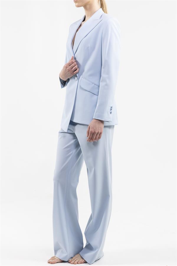 High Waist Trousers Straight Cut
