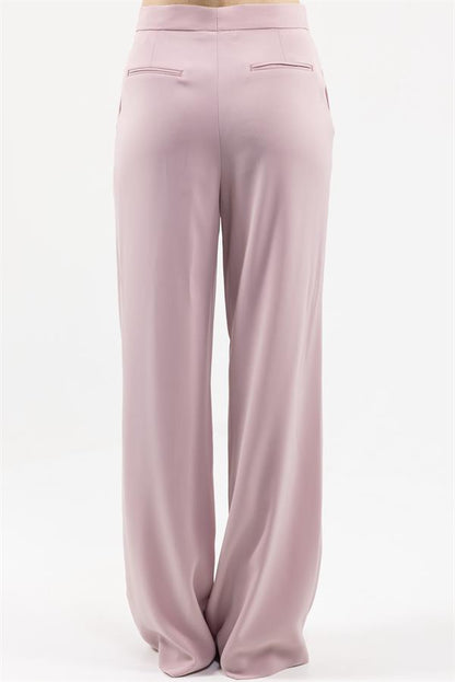 High Waist Trousers Straight Cut