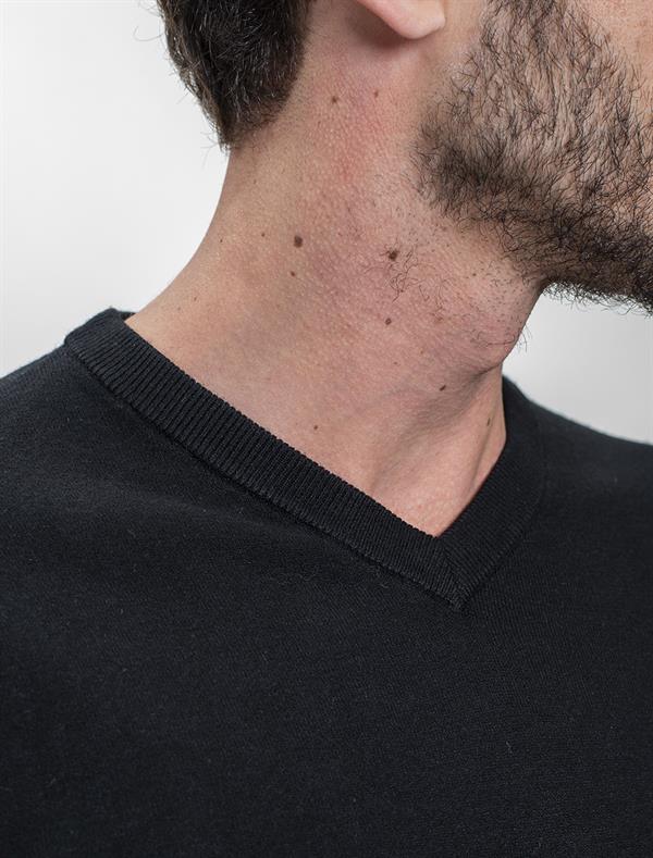 Men Wool Blend V-Neck