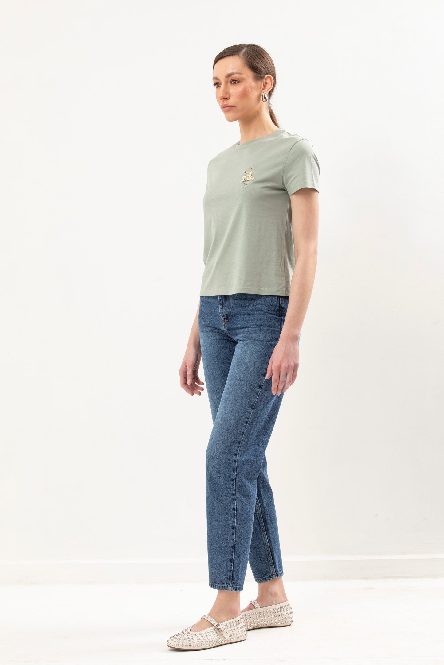 Basic T-Shirt With Embroidery