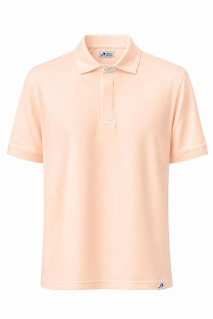 Polo Pique With Hidden Buttons