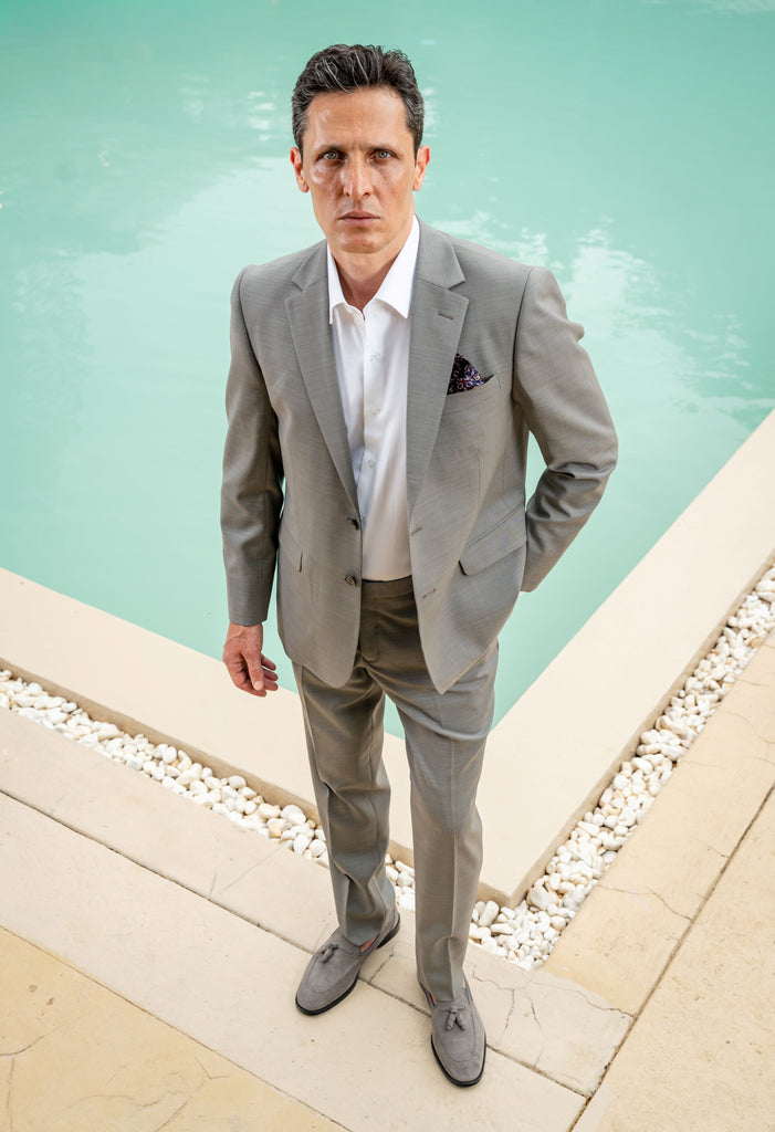 Blazer Suit Notch Lapel in Wool