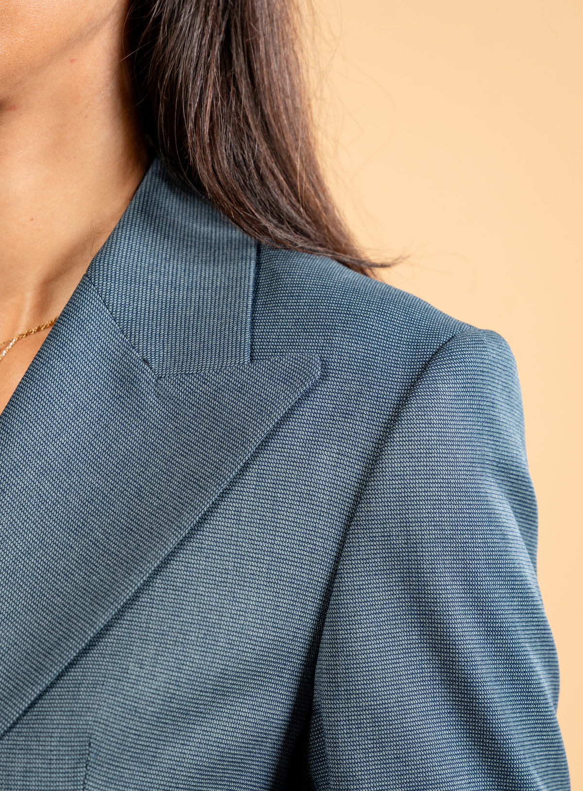 Double Breasted Blazer With Front Flaps
