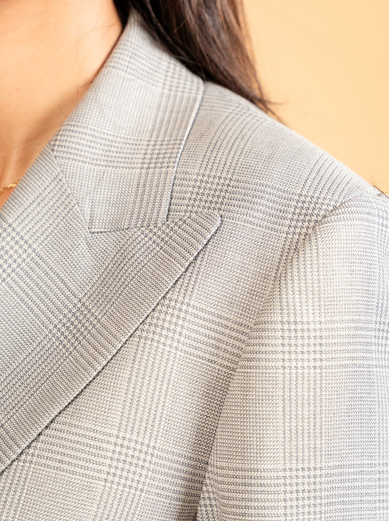 Double Breasted Blazer With Front Flaps