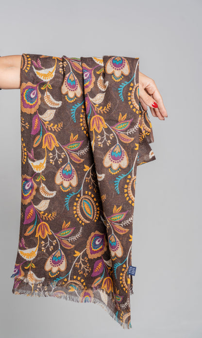 Printed Wool Scarf