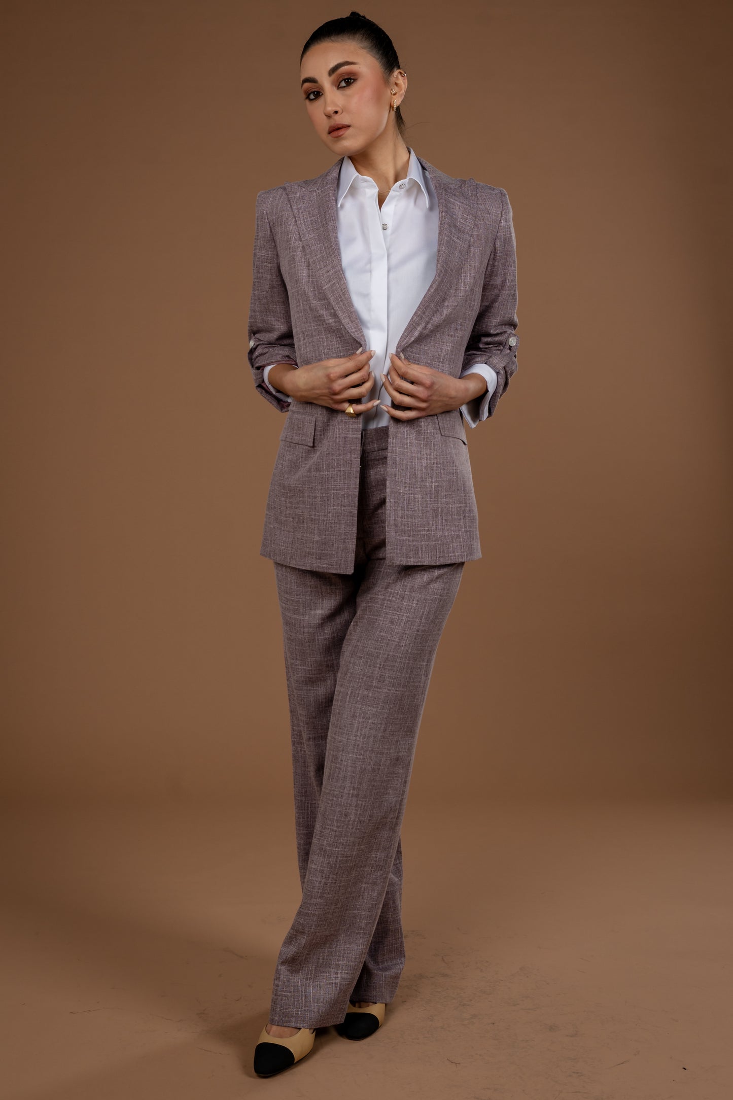 High Rise Wide Leg Trousers