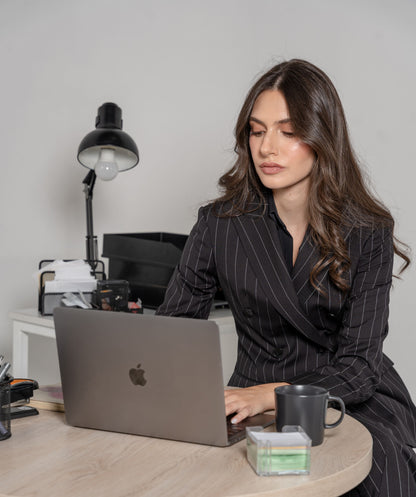 Double Breasted Blazer Featuring 6 Buttons and 2 Back Vents