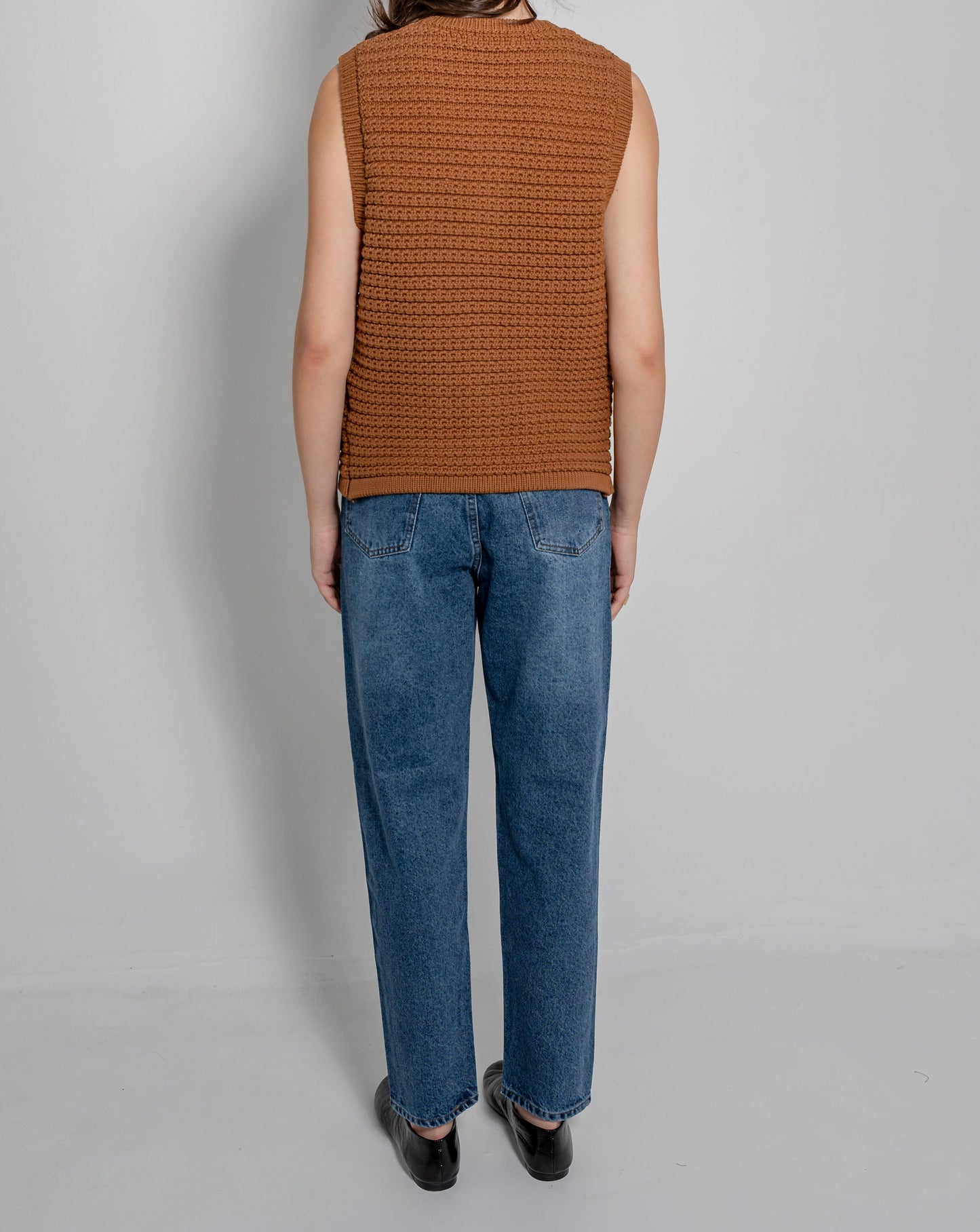 Knit Vest With Gold Buttons