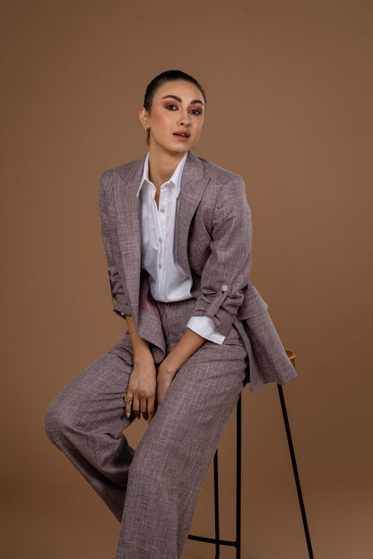 High Rise Wide Leg Trousers