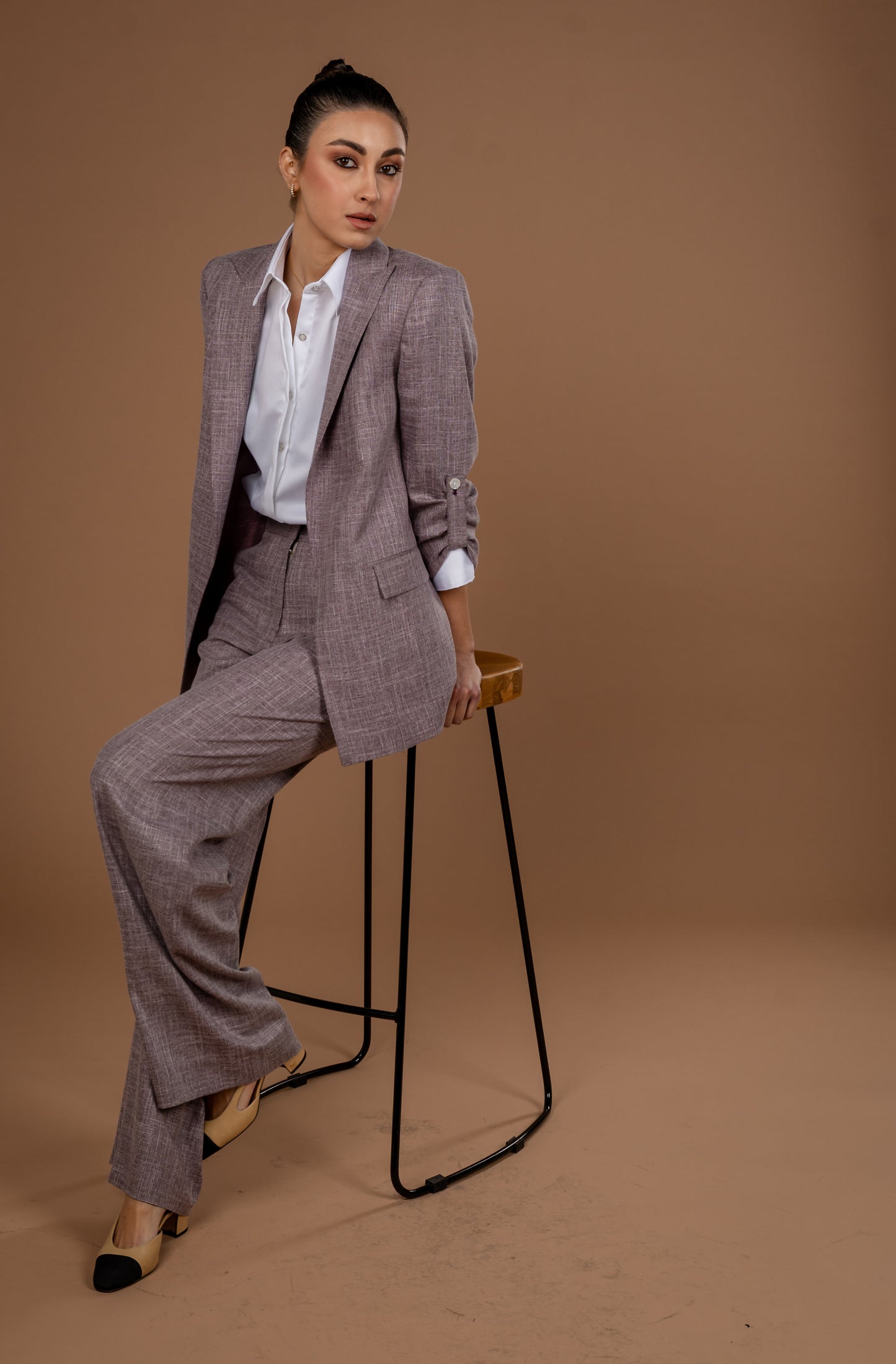 High Rise Wide Leg Trousers