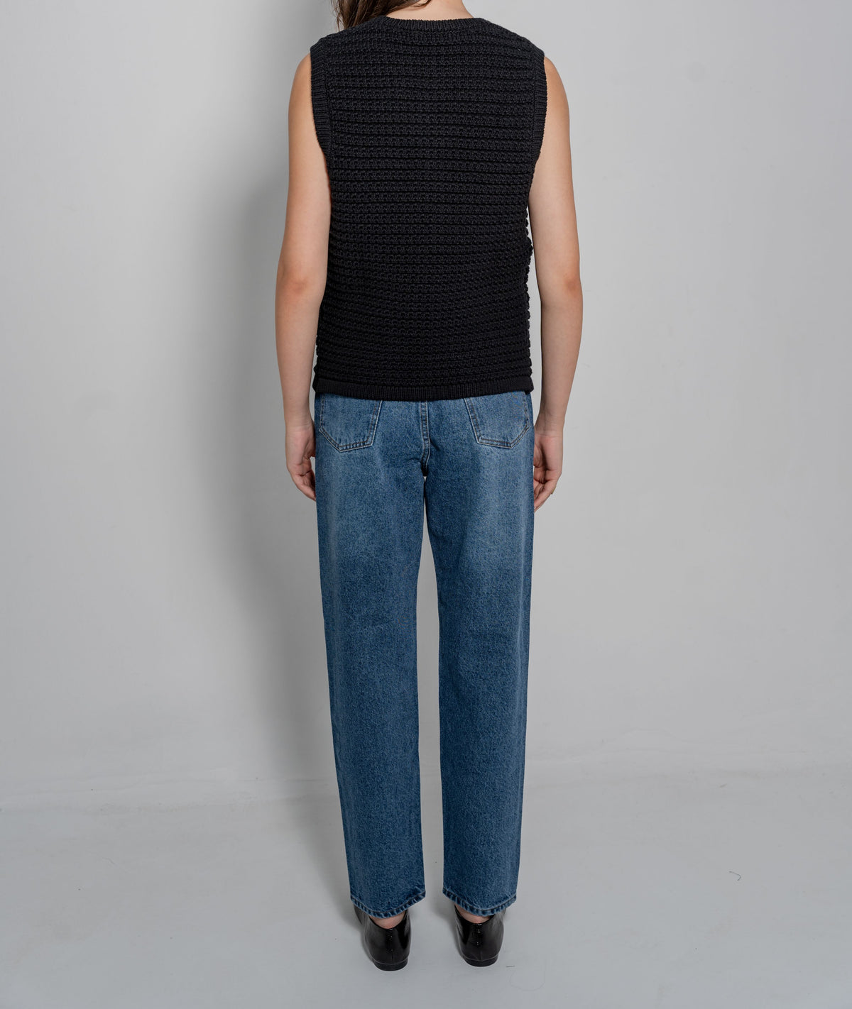 Knit Vest With Gold Buttons