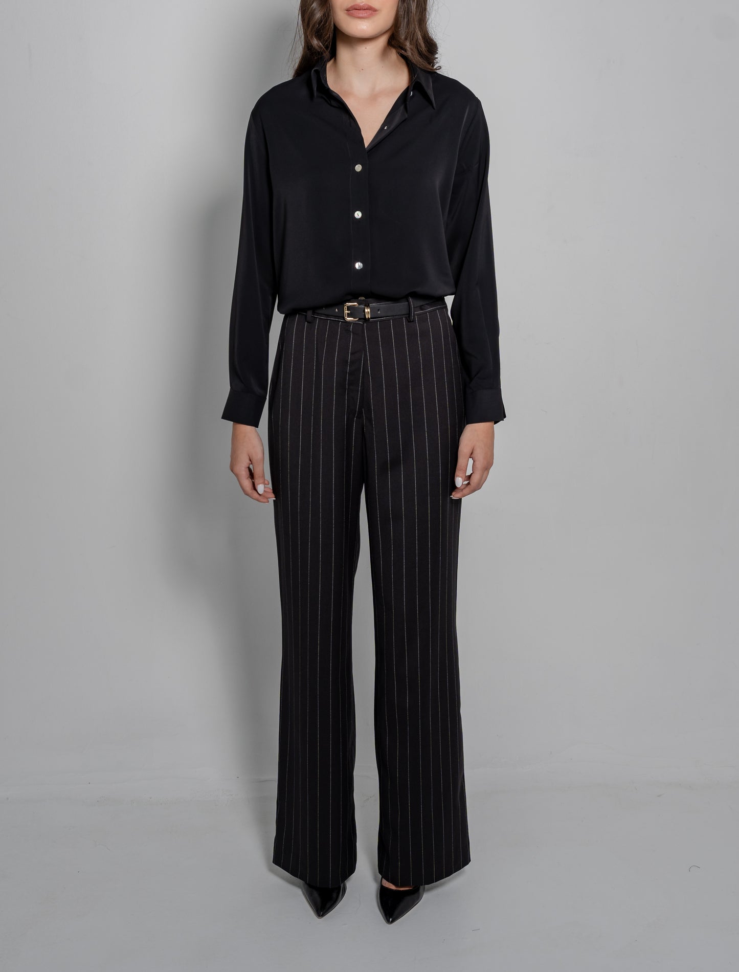 High Waisted Wide Leg Trousers