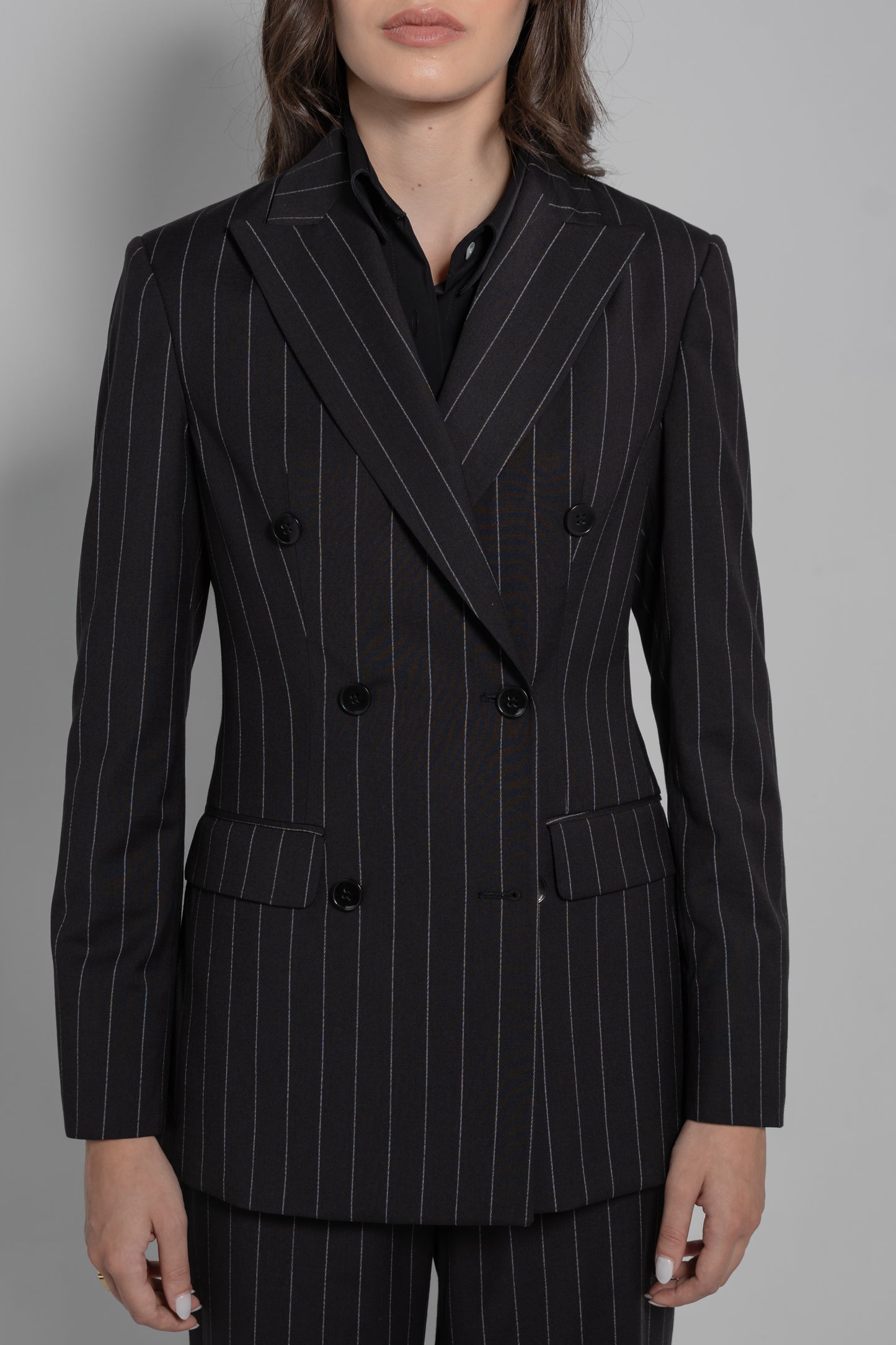 Double Breasted Blazer Featuring 6 Buttons and 2 Back Vents